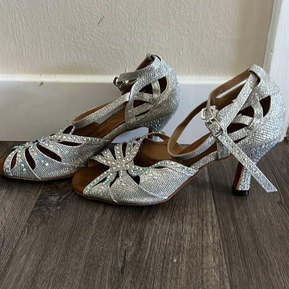 Sparkly Ballroom Heels - Picture 2 of 3